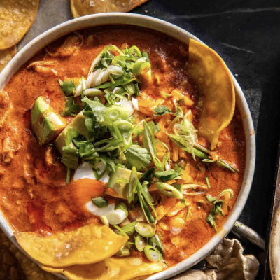 Crockpot Buffalo Chicken Chili