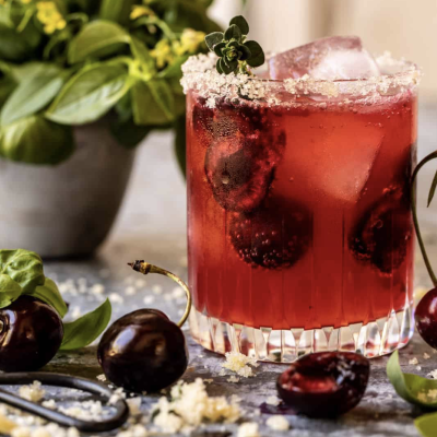 Garden Cherry Bourbon Smash